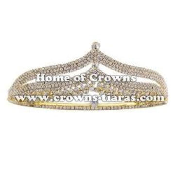 Clear Rhinestone Wedding Bridal Crown Hair Band